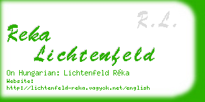 reka lichtenfeld business card